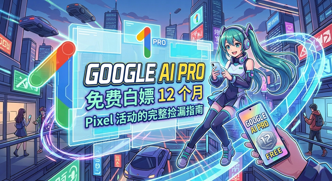 免费白嫖 Google AI Pro 12 个月： Pixel 活动的完整捡漏指南
